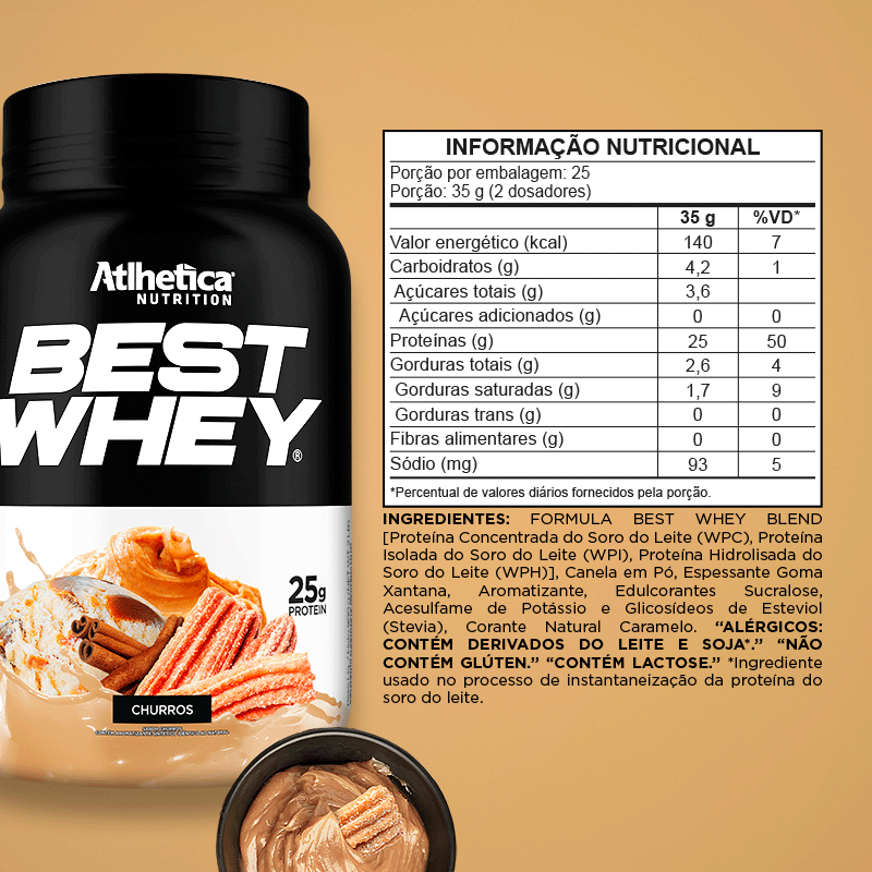 Best Whey Protein (Pote 900g) Churros